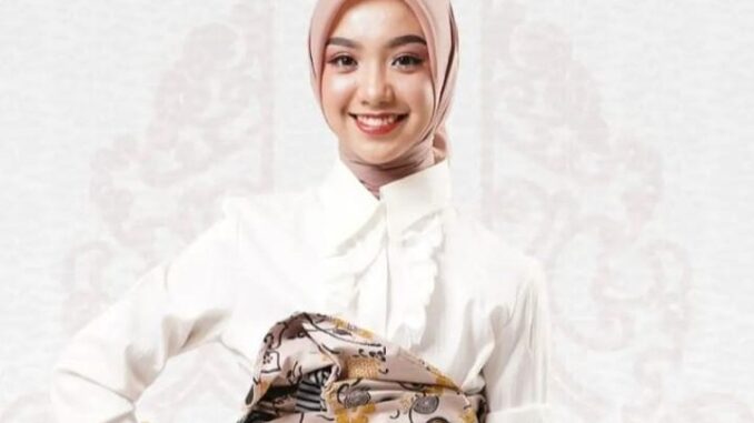 Ririn Putri Arta mewakili Sumatra Barat dalam pemilihan Duta Genre Nasional.