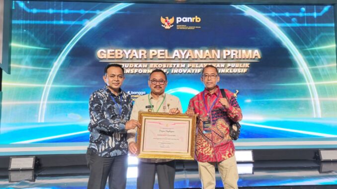 Pemko Payakumbuh raih penghargaan sebagai Penyelenggara Inovasi Pelayanan Publik Terbaik Tahun 2024.