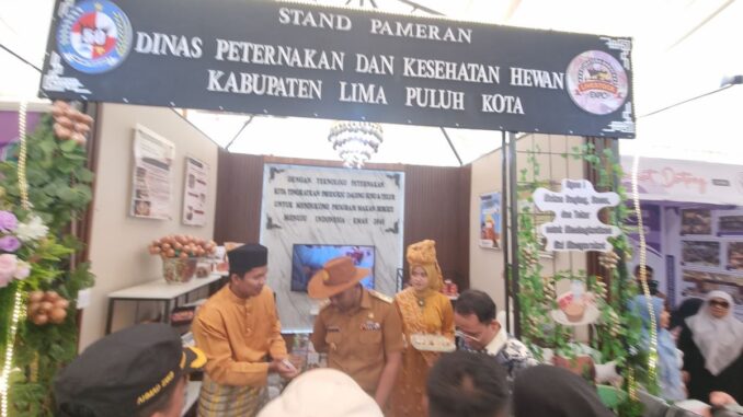 Stand pameran Kabupaten Limapuluh Kota di Livestock Expo 2024.