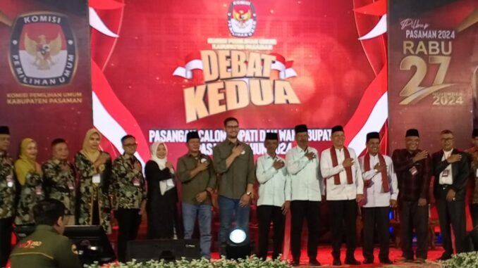 KPU Pasaman menggelar debat kedua Calon Bupati dan Wakil Bupati.