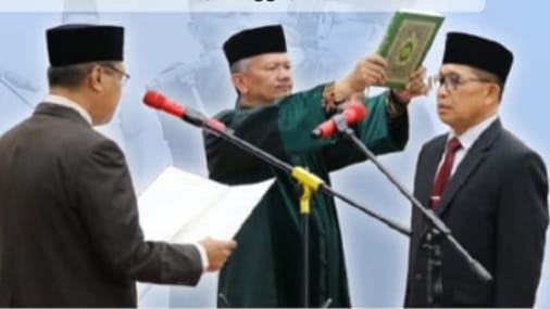 Al Amin dilantik Wakil Walikota Marfendi menjadi Penjabat Sekda Bukittinggi.
