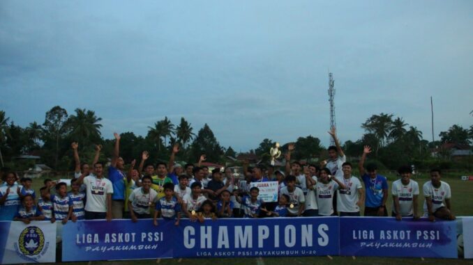 Pj Wali Kota Payakumbuh menutup Liga Askot PSSI Payakumbuh U-20.