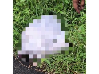 Masyarakat Sungai Tarab geger dengan ditemukannya mayat terbungkus dalam karung.