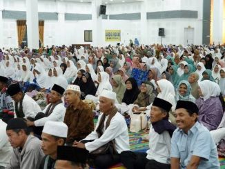 Peringatan Isra Miraj’ Nabi Muhammad SAW yang diadakan Pemda Tanah Datar bersama PHBI dan BKMT.