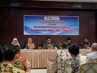 Rapat persiapan lomba Kabupaten Kota Sehat (KKS) tahun 2025 yang digelar Pemda Tanah Datar.