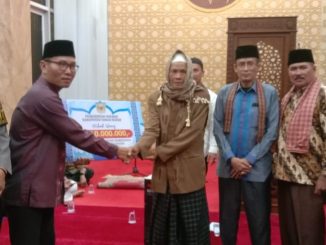 Tim Syafari Ramadhan VII Pemkab Tanah dihari pertama mengunjungi Masjid Al Munawarah Nagari Simpuruaik Kecamatan Sungai Tarab.