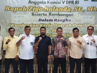 Bupati Limapuluh Kota menerima kunjungan Anggota DPR RI Zigo Rolanda.