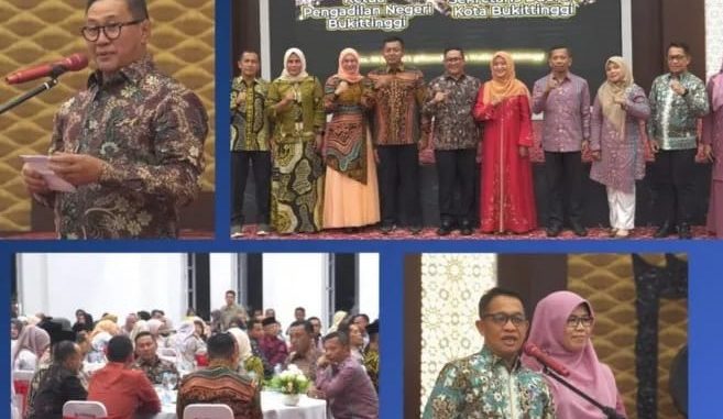 Suasana acara pisah sambut pejabat Forkopimda yang berpindah tugas.