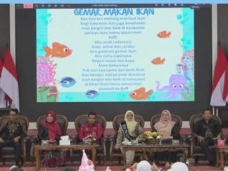 Untuk memotivasi anak usia PAUD gemar menakan ikan, Pemko Bukittinggi melalui Bunda Paud dan ketua Forikan me lounching program Gurami.