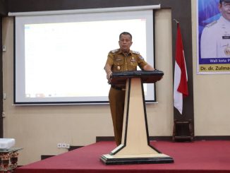 Wawako Elzadaswarman saat membuka Rapat Koordinasi Tim Percepatan Penurunan Stunting (TPPS) Kota Payakumbuh.