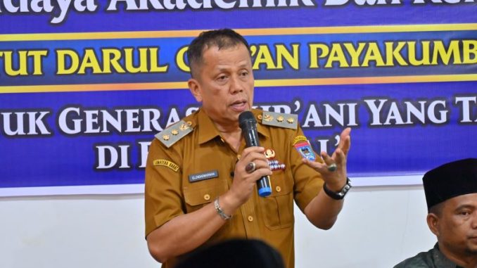 Wawako Elzadaswarman saat membuka kegiatan Pengenalan Budaya Akademik dan Kemahasiswaan (PBAK) Tahun Akademik 2025/2026.