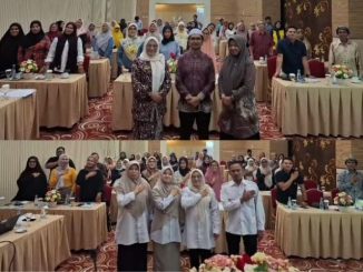 Peserta bimtek Penyuluhan keamanan pangan bagi pemilik atau penanggung jawab IRTP di Bukittinggi.