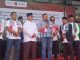 Wako Ramlan Nurmatias bersama Wawako Ibnu Asis, pimpin Aksi kemanusian Bukittinggi bergerak untuk kemerdekaan Palestina di lapangan Kantin, Sabtu (18/10).