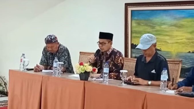 Wawako Bukittinggi Ibnu Asis pimpin Rakor persiapan pelaksanaan MTQ Nasional ke 41 tingkat Provinsi Sumbar di Bukittinggi, Sabtu, (11/10).
