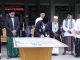 Wawako Elzadaswarman memimpin apel peringatan Hari Santri Nasional 2025.