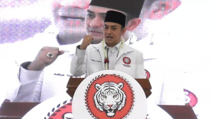 Sekjen PRI Aditya Yusma menyorot pentingnya peranan generasi muda dalam memperkuat demokrasi Indonesia. (Dok. Istimewa)