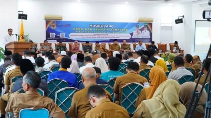 Bupati Tanah Datar Eka Putra membuka Musrenbang RKPD dan Tematik Stunting Tahun 2027.