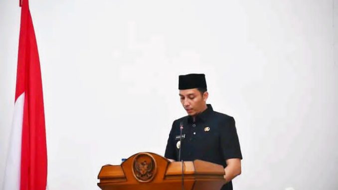 Wali Kota Sawahlunto menyampaikan Pidato Pengantar LKPJ Tahun 2025.
